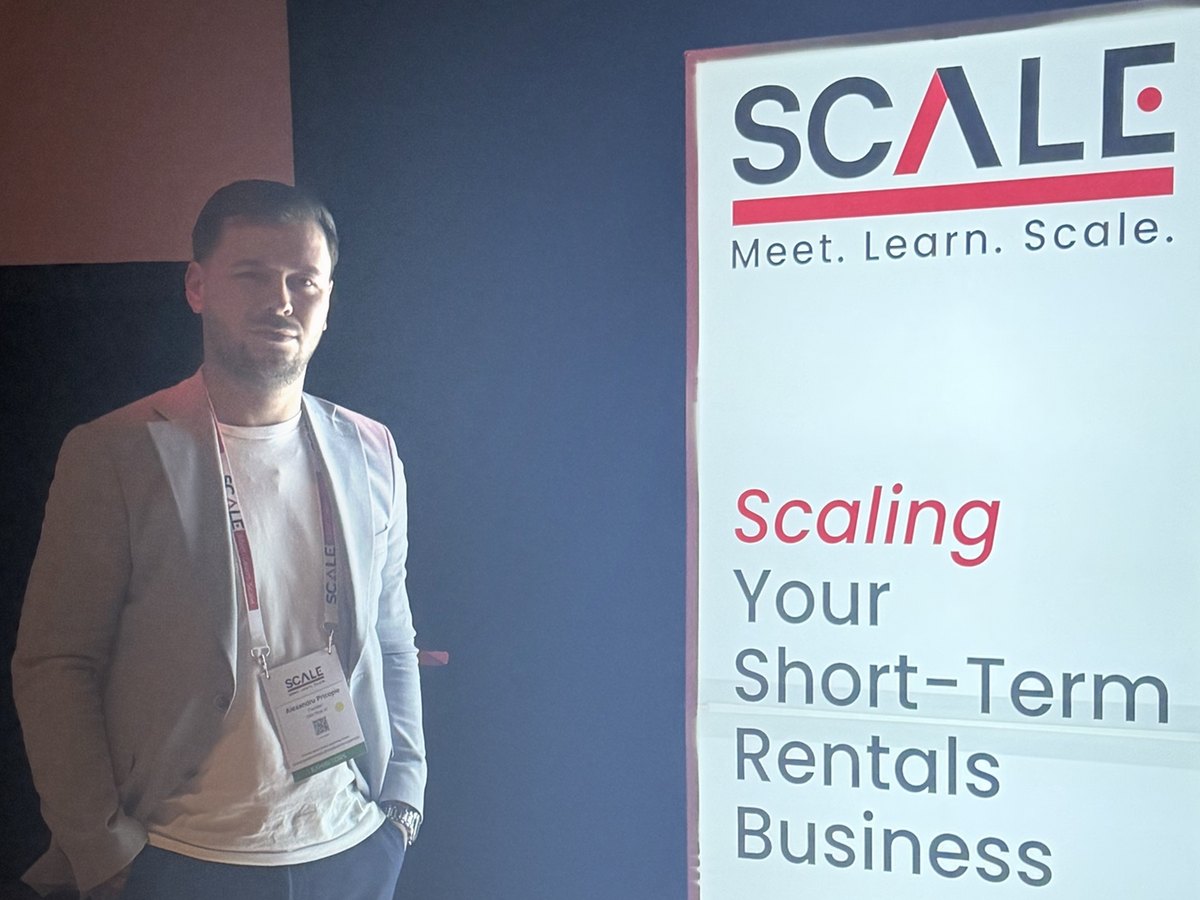 Alex Pricopie at the SCALE short-term rentals conference